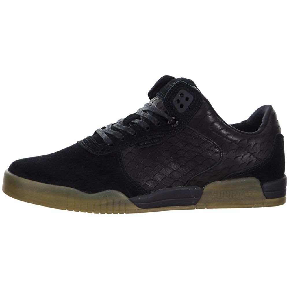 Baskets Basses Supra Ellington Noir Black Gum Femme | EPK-85486476